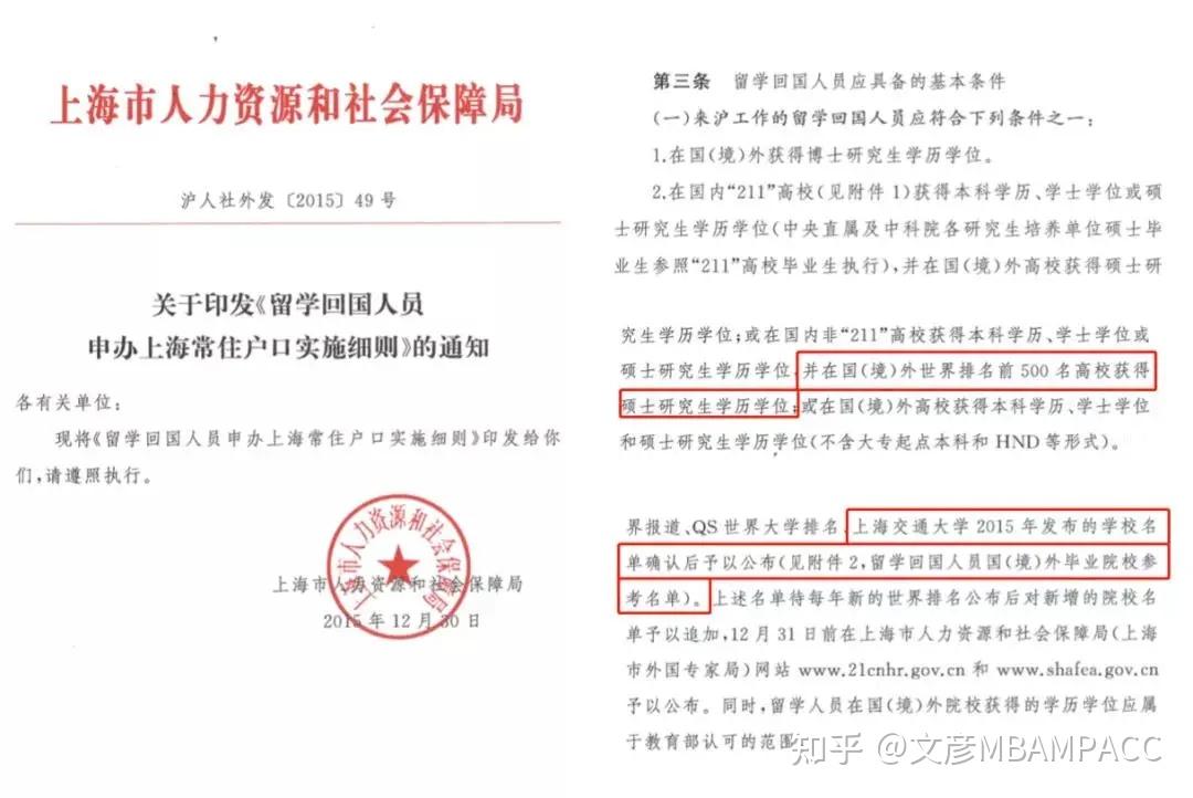 軟科2021大學(xué)排名，排名前500院校畢業(yè)生可申請(qǐng)落戶上海深圳！