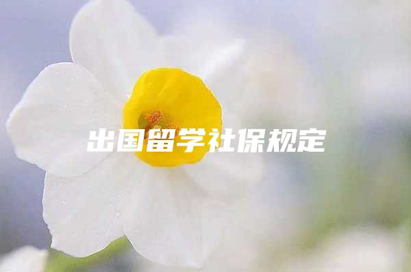 出國留學(xué)社保規(guī)定