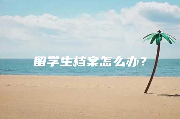 留學(xué)生檔案怎么辦？