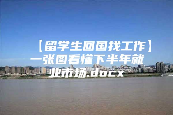 【留學(xué)生回國找工作】一張圖看懂下半年就業(yè)市場(chǎng).docx